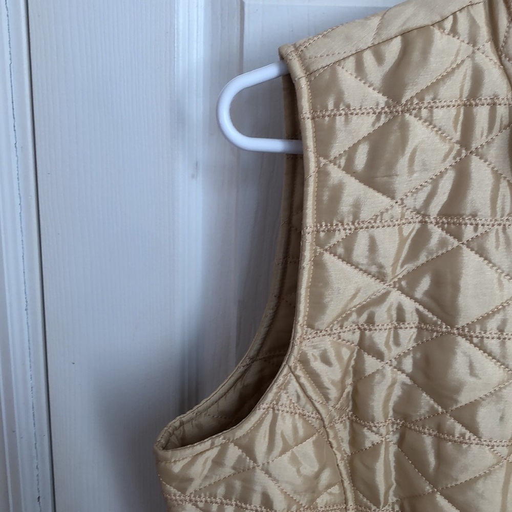 Chicos Weekend Light Gold Vest Sz Medium - Picture 5 of 8